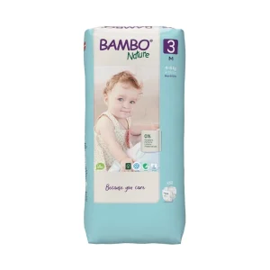 Fraldas Tam.3 (4-8 KG  PACK XL) - 52 unidades Bambo Nature