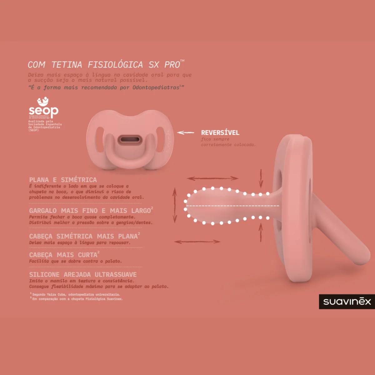 Chupeta em silicone fisiológica 0-6m Soft Colour Essence Suavinex - Image 3
