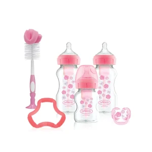 Biberão Options+ PP Boca Larga Pack Rosa, Dr. Browns