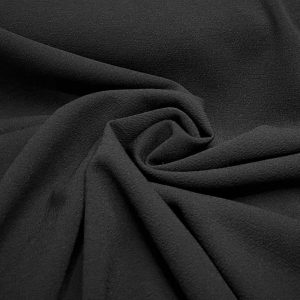 Tecido Confeção | Vestuário | Liso | Preto