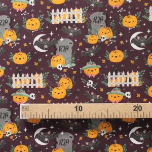 Tecidos 100% Algodão | Orgânico | Halloween
