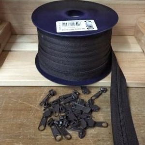 Fecho Zipper | Malha 3 | Castanho 704