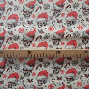 Tecidos 100% Algodão | Natal | Caveiras