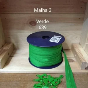 Fecho Zipper | Malha 3 | Verde 639