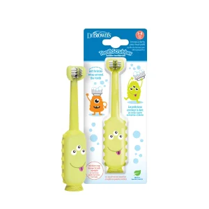 Escova Dentes Tripla Ação 1-4 Anos Monstro Verde, Dr. Browns