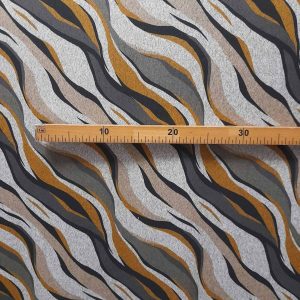 Tecido Confeção | Vestuário | Malha | Estampado | Onda Abstrata