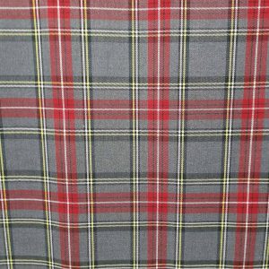 Xadrez Escocês | Tartan | Vermelho | Cinza