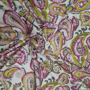 Tecido Confeção | Vestuário | Malha Viscose Estampada | Cornucópia