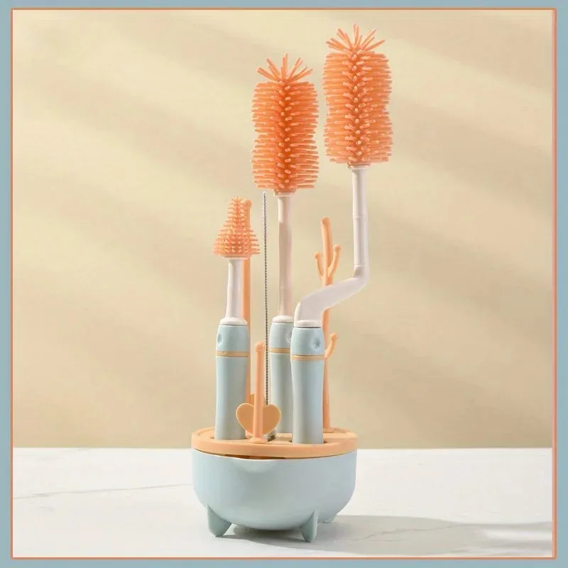 Kit Portátil 6 em 1 para Limpeza de Mamadeiras com Suporte para Se - Image 9