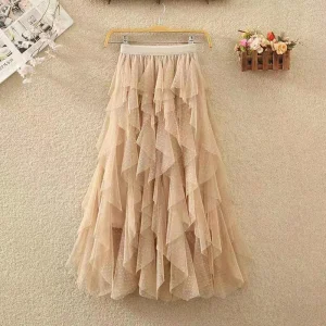 Saia Tutu de Tule - Modelo Dijon com Poá (Lançamento)