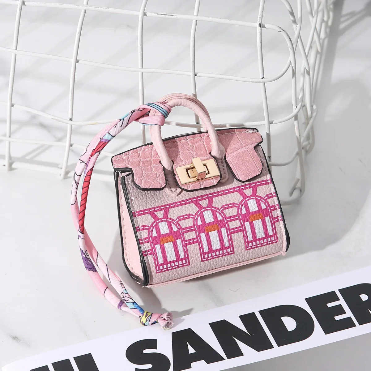 Berloque para Bolsa e Porta Earpod - Modelo Mini Bolsa Birkin - Image 7
