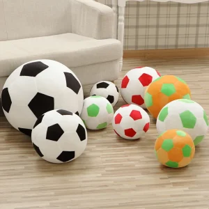 Bola de Pelúcia Decorativa em Formato de Futebol – Almofada Divertida para Crianças e Adultos