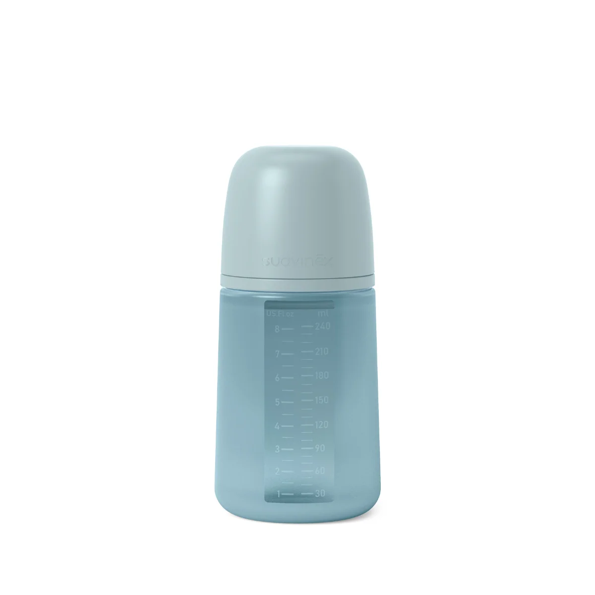 Biberão em silicone 240ml com tetina 0-6m Soft Colour Essence Suavinex