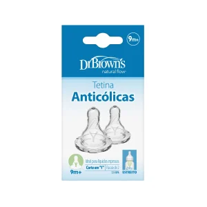 Tetina Options+ Boca Estreita NY Espessos, 2 unid. Dr. Browns