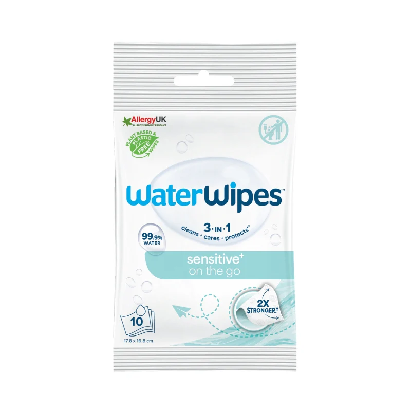 Toalhitas Bio - ON THE GO - 10 unidades WaterWipes - Image 2
