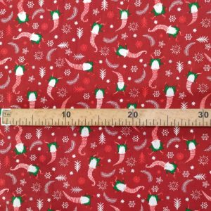 Tecidos 100% Algodão | Natal | Gnomo Natal