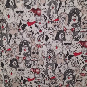Tecidos 100% Algodão | Estampado | Cães