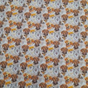 Tecidos 100% Algodão | Estampado | Cães