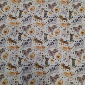 Tecidos 100% Algodão | Estampado | Cães