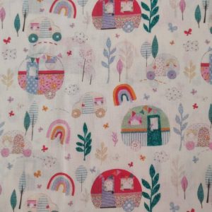 Tecidos 100% Algodão | Estampado Infantil | Caravanas