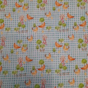 Tecidos 100% Algodão | Estampado Infantil | Galinhas