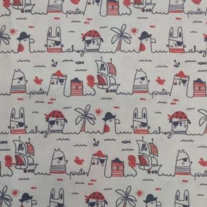 Tecidos 100% Algodão | Estampado Infantil | Piratas
