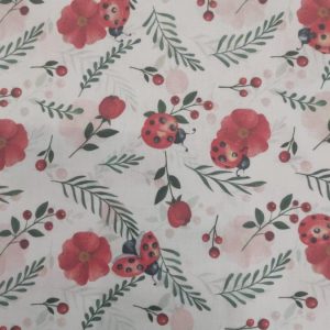 Tecidos 100% Algodão | Estampado Infantil | Joaninhas