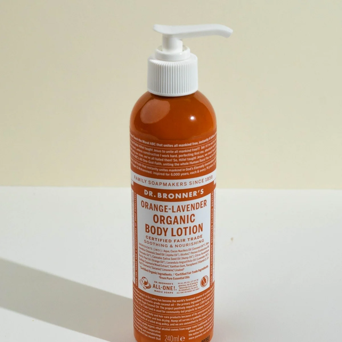 Loção Biológica - Aroma Laranja e Alfazema, 240ml Dr. Bronners - Image 3
