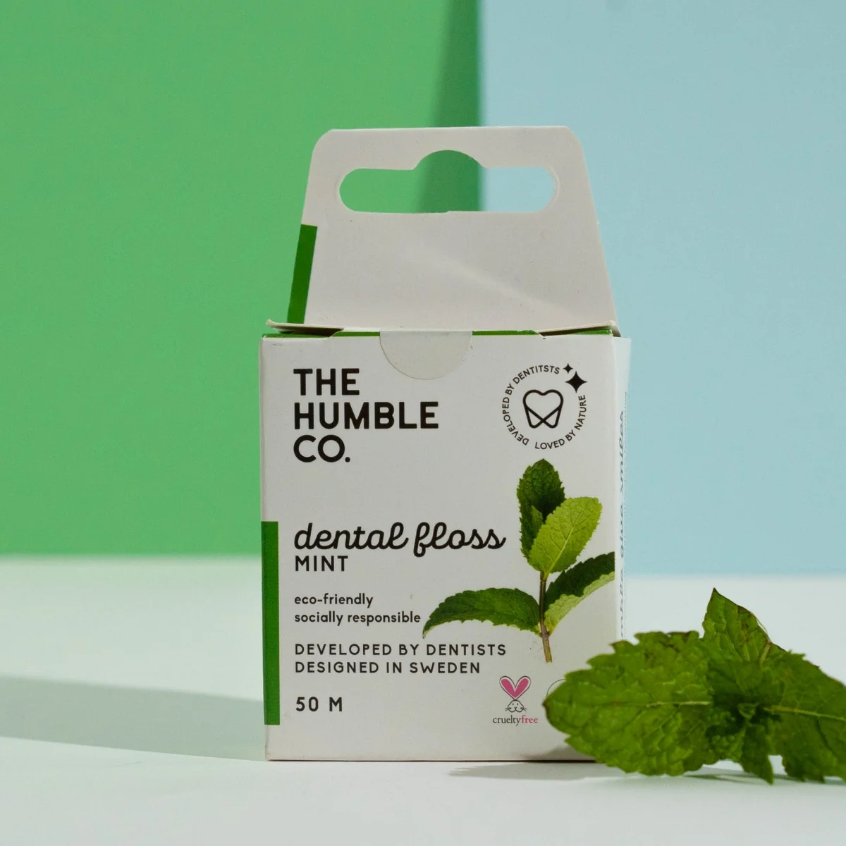 Fio Dentário - Sabor Menta Fresca, 50m The Humble Co.