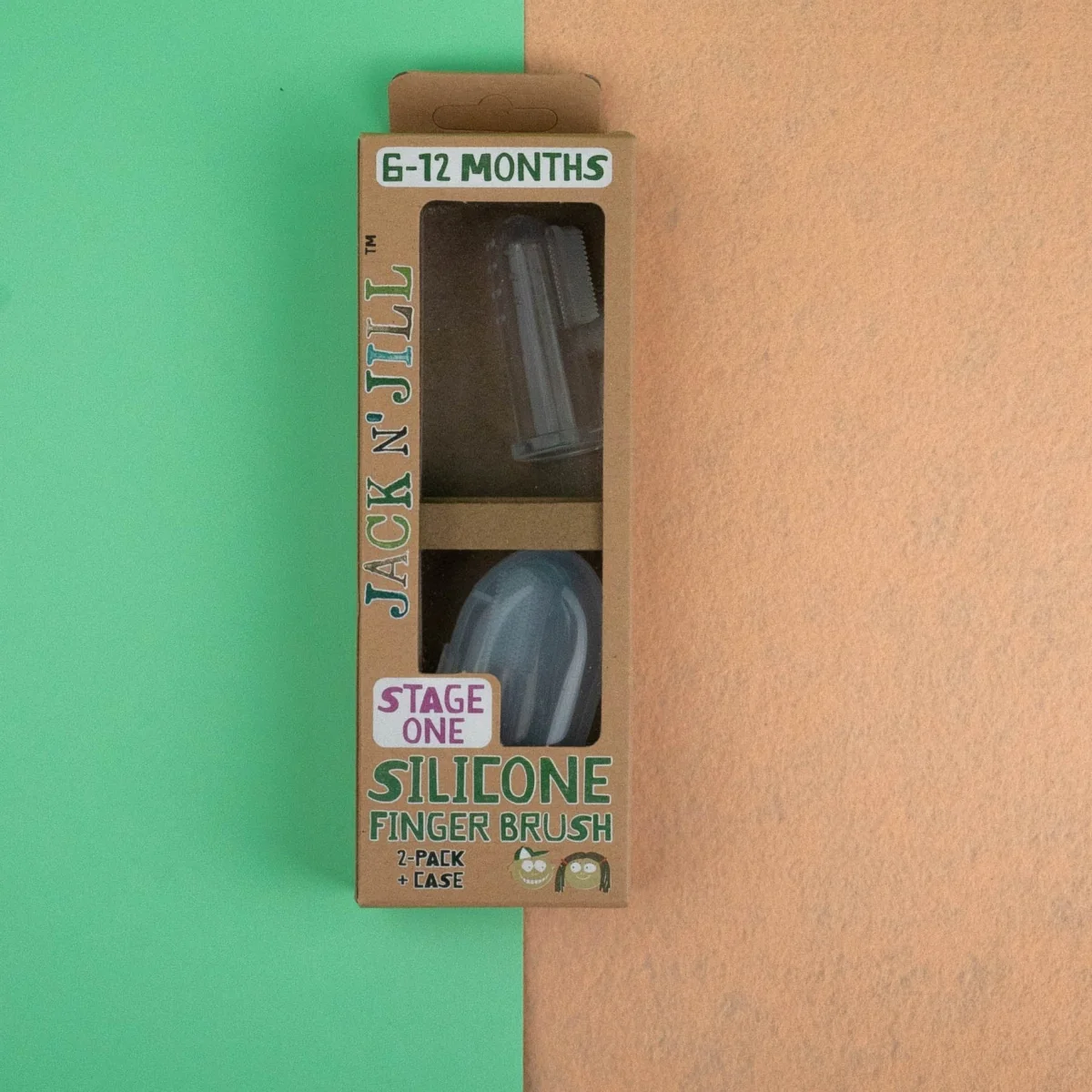 Escova de Dentes em Silicone - Nível 1 - 2 unidades Jack N´Jill