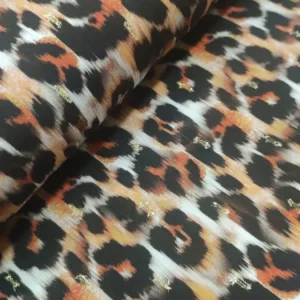 Tecido Confeção | Vestuário | Viscose Lurex | Estampado Digital | Print Animal