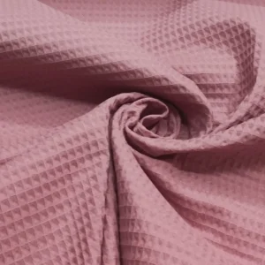Tecidos 100% Algodão | Piquet Waffle | Rosa Velho Escuro (308)