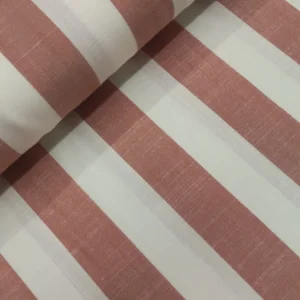 Tecido Confeção | Vestuário | Viscose | Fio Tingido | Riscas 3cm | Laranja