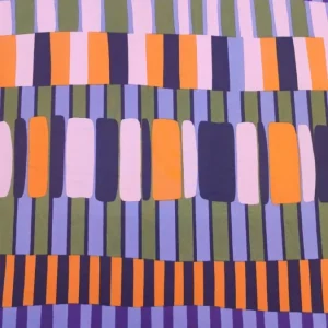 Tecido Confeção | Vestuário | Viscose com Algodão | Estampado | Geométrico