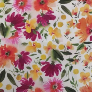Tecido Confeção | Vestuário | Viscose Satin | Estampado Digital | Floral