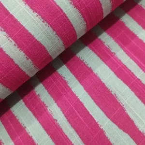 Tecido Confeção | Vestuário | Viscose com Algodão | Estampado | Riscas