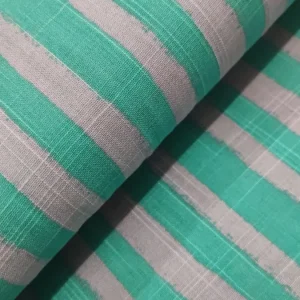 Tecido Confeção | Vestuário | Viscose com Algodão | Estampado | Riscas