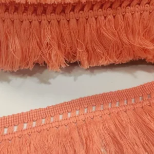 Franja | 100% Algodão | Coral