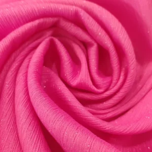 Tecido Confeção | Vestuário | Chiffon com Brilhantes | Magenta