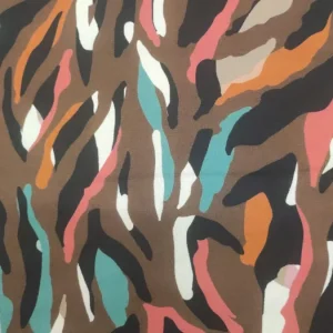Tecido Confeção | Vestuário | Seda Acetinada | Abstrato