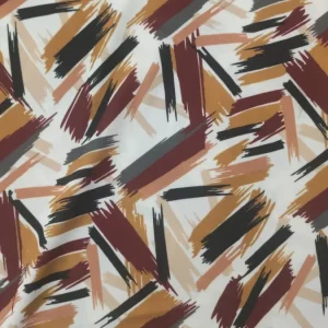 Tecido Confeção | Vestuário | Malha Viscose Estampada | Abstrato