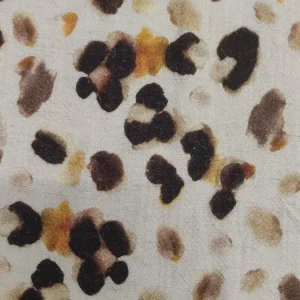 Tecido Confeção | Vestuário | Viscose com Linho | Print Animal