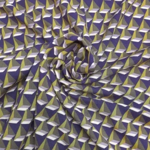 Tecido Confeção | Vestuário | Viscose Stretch | Digital | Geométrico