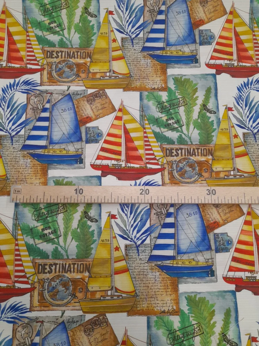 Tecido Outdoor | Impermeável | Estampado | Barcos - Image 5
