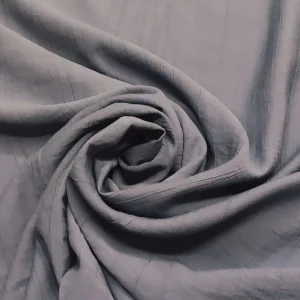 Tecido Viscose | Crinkle (Enrugado) | Liso | Azul Ganga (005)